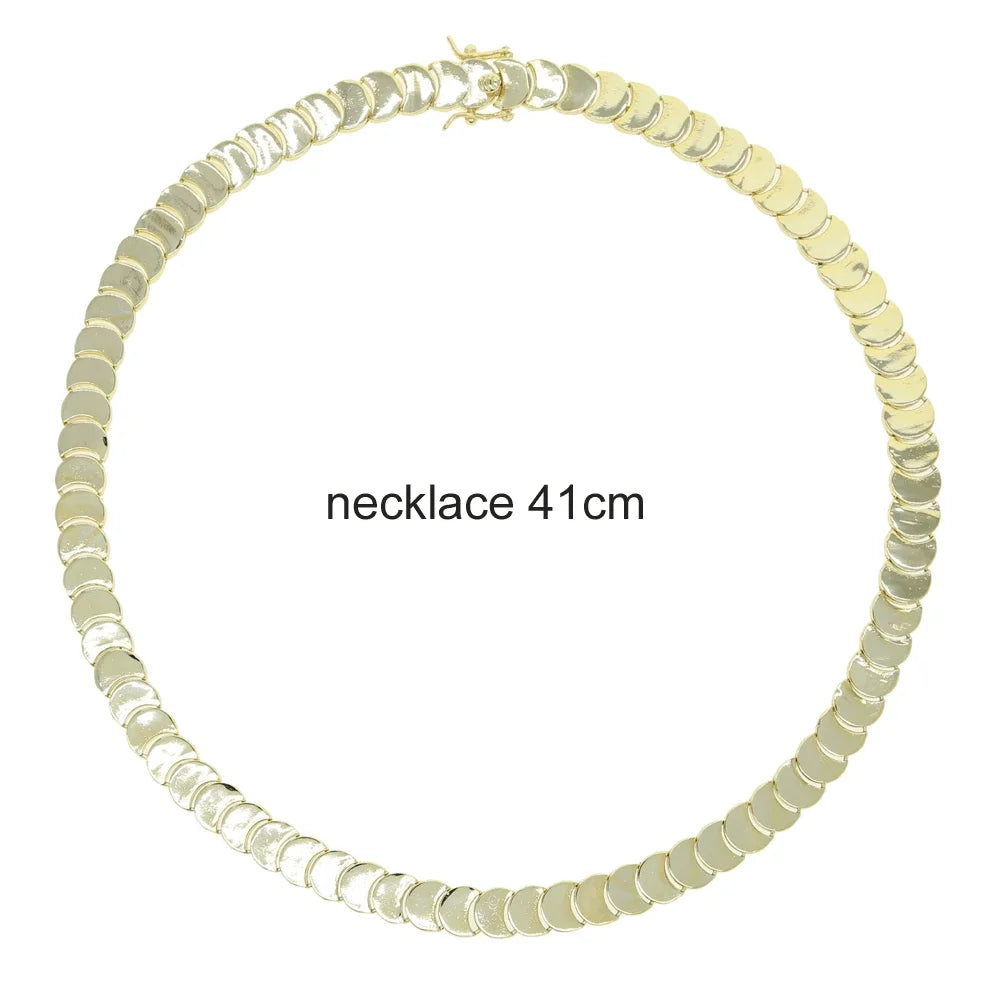 Lunara Crystal Choker & Bracelet Set