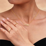 Celeste Zircon Necklace & Ring Set