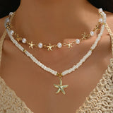 Coastal Charm Stacked Necklace Set