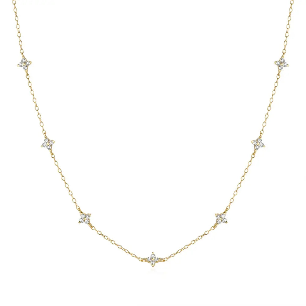 Fleur Fine 925 Sterling Silver Necklace