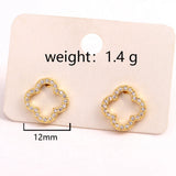 Lucky Clover Crystal Earrings