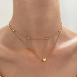 Céleste Gold Layered Charm Necklace