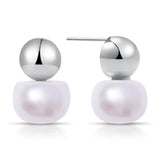 Isla Freshwater Pearl Hoop Earrings