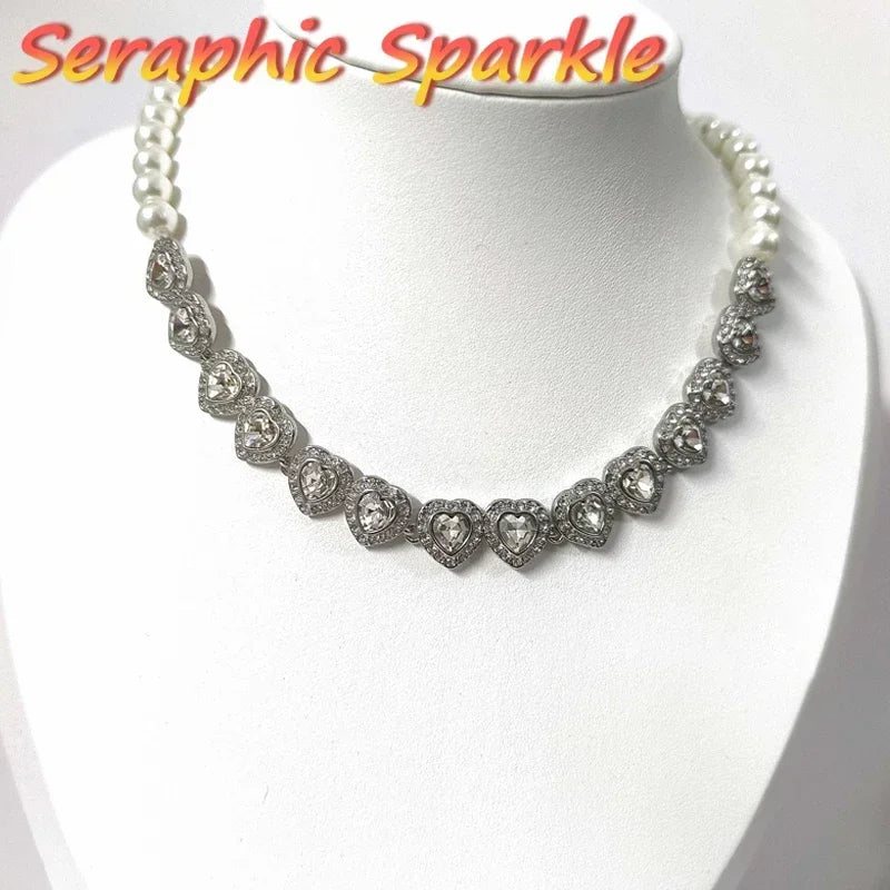 Amorette Heart Crystal Jewelry Set