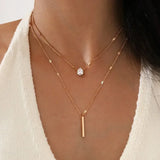Céleste Gold Layered Charm Necklace