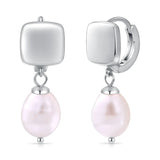 Isla Freshwater Pearl Hoop Earrings