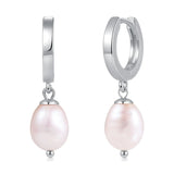 Isla Freshwater Pearl Hoop Earrings