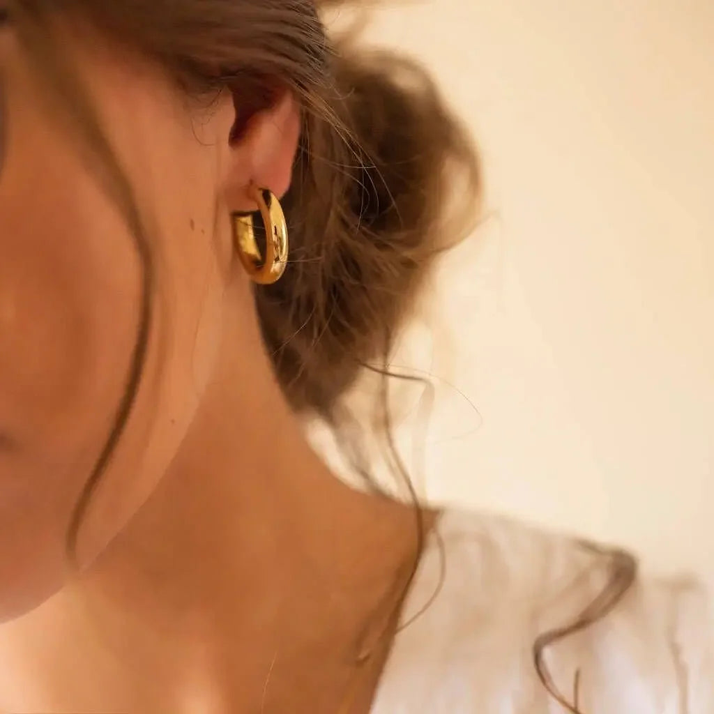 Aurora Gold Hoop Earrings