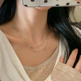 Zara Zircon Stainless Steel Choker Necklace