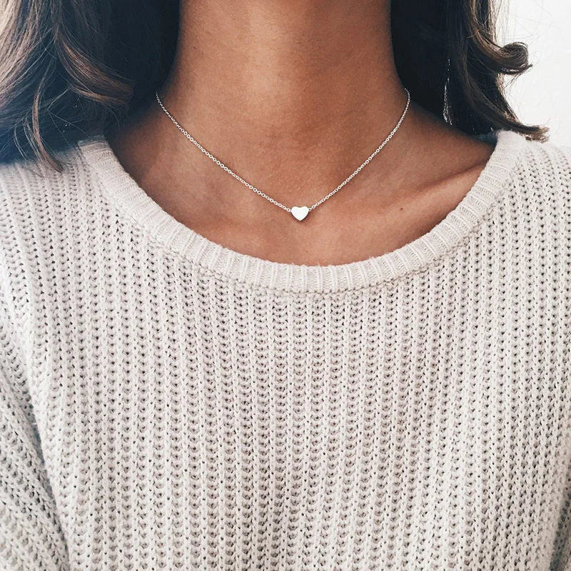 Vintage Link Chain Pendant Necklace