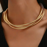Luxe Triple Chain Necklace