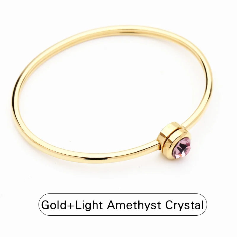 Aurora Crystal Cuff Bracelet