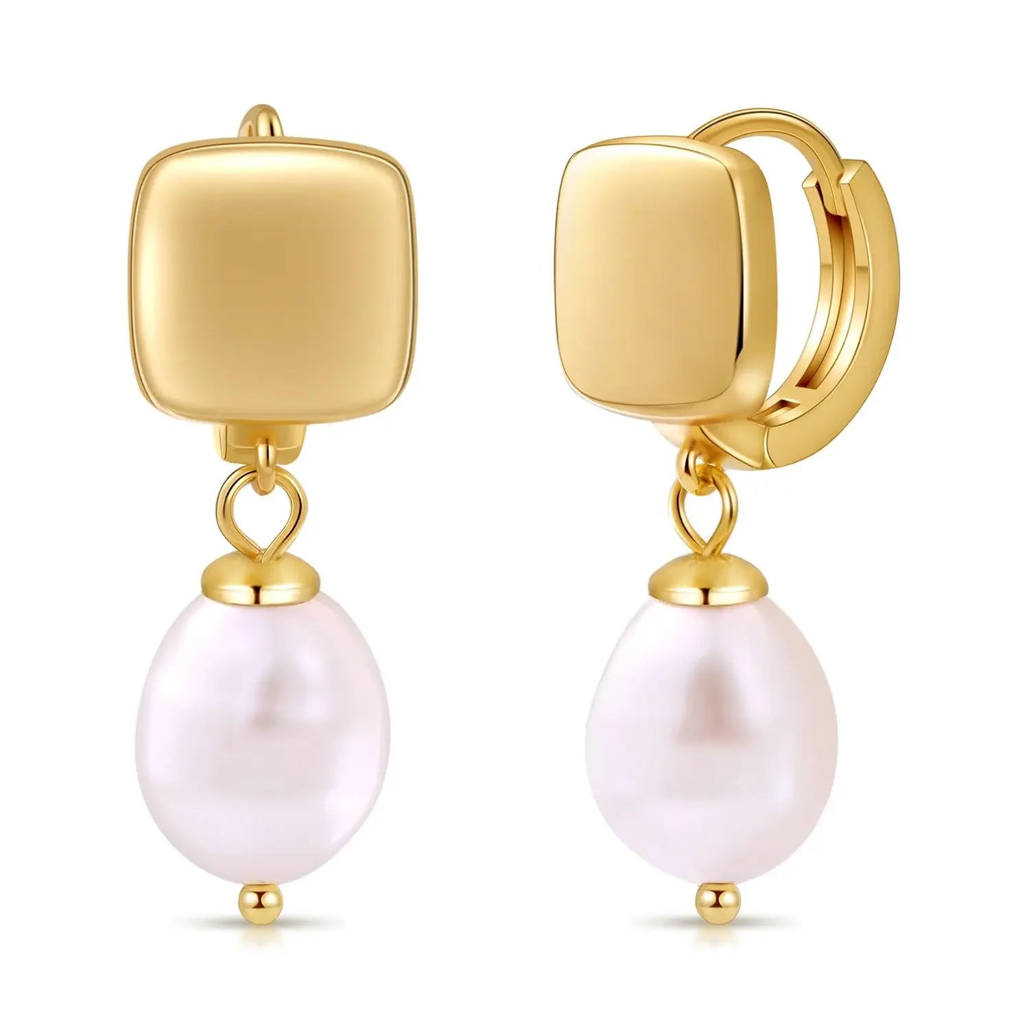 Isla Freshwater Pearl Hoop Earrings