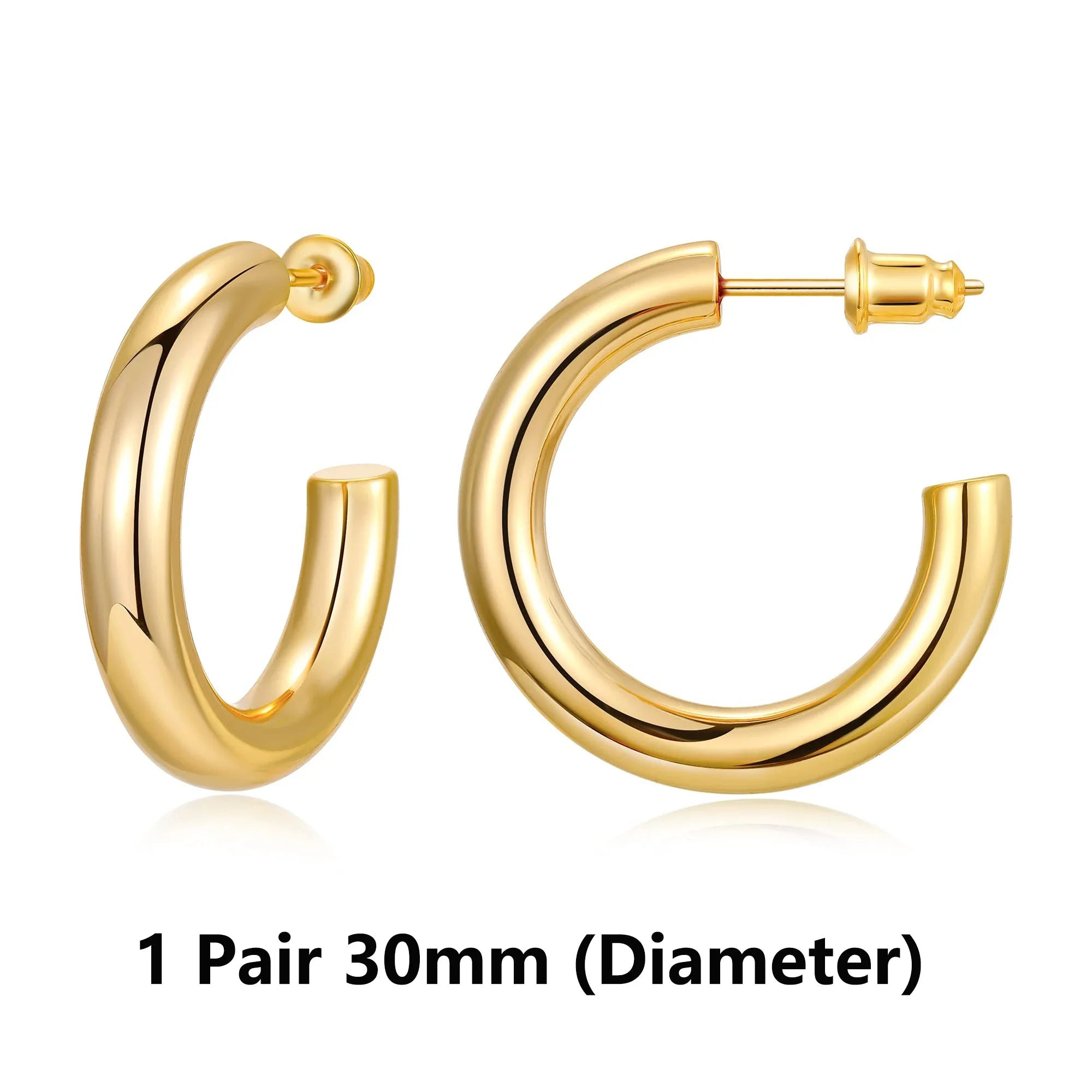 Aurora Gold Hoop Earrings