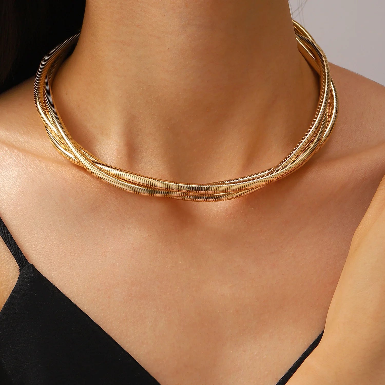 Luxe Triple Chain Necklace